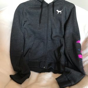 Full Zip Charcoal PINK Jacket